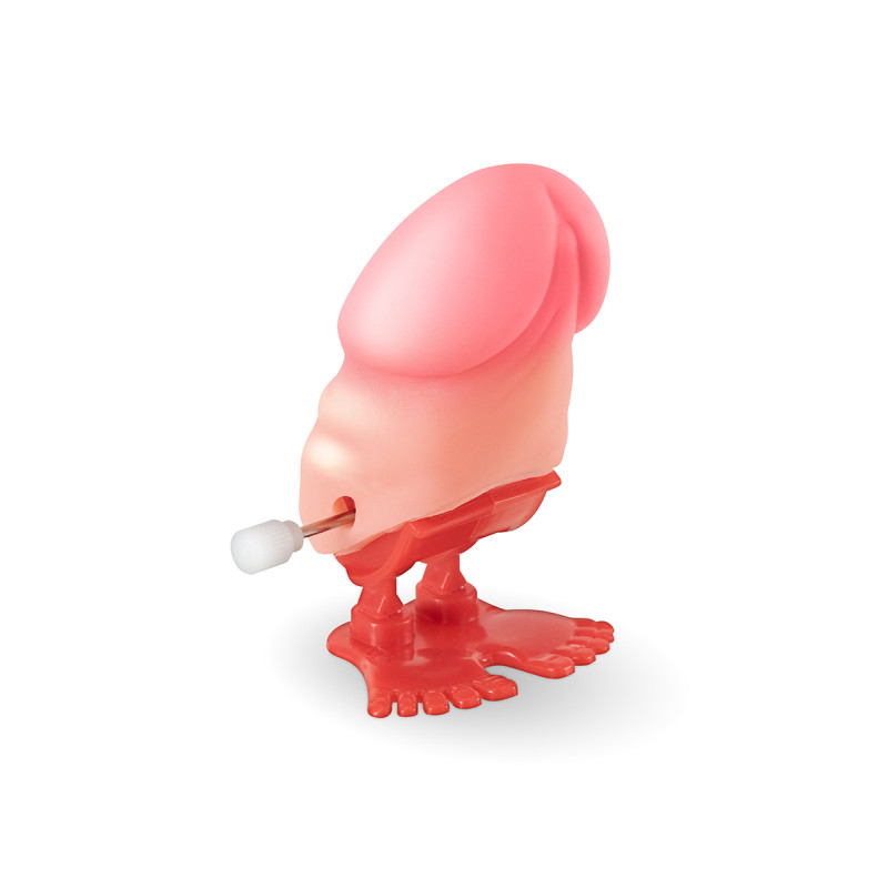Zizi sauteur 7cm manivelle pieds rouges animation EVJF déjantée