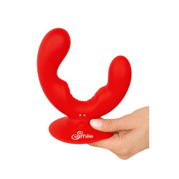 Double vibro spécial DP flexible avec ventouse puissante