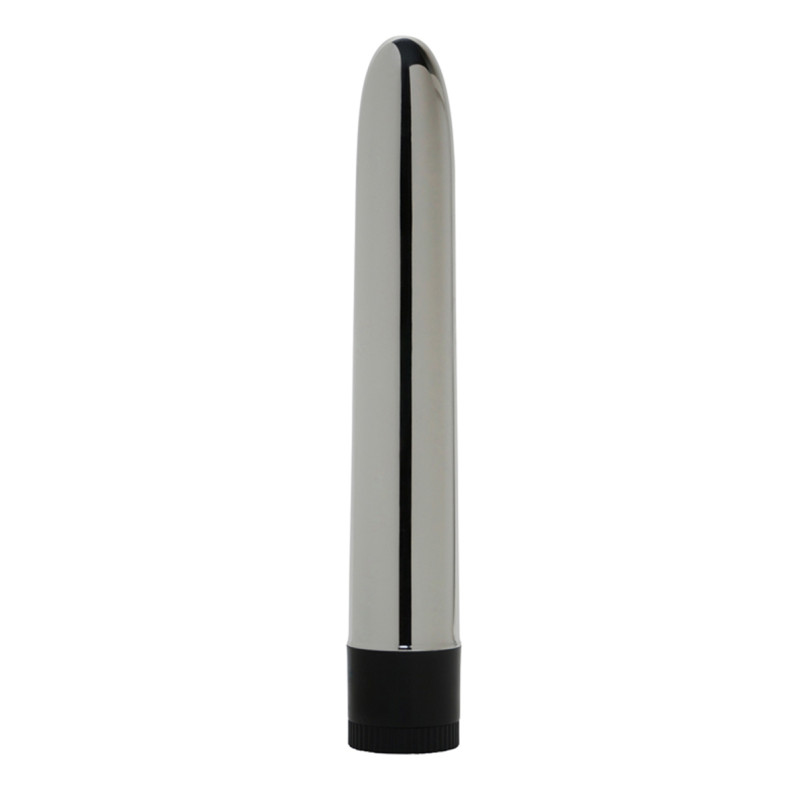 vibromasseur dorcel silver star, design lisse et épuré argenté.