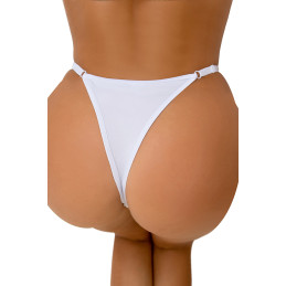 String ouvert blanc strass ouvert avant séduction éclatante