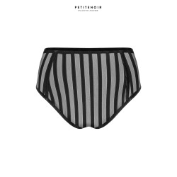 Culotte tulle rayé confort coton entrejambes