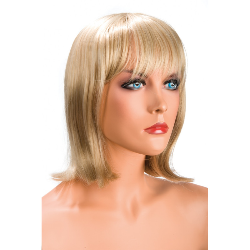 Perruque Camila blonde,frange effilée yeux