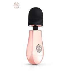 Mini vibro Rosy Gold, étanche et rechargeable USB, utilisable sous la douche ou dans le bain.