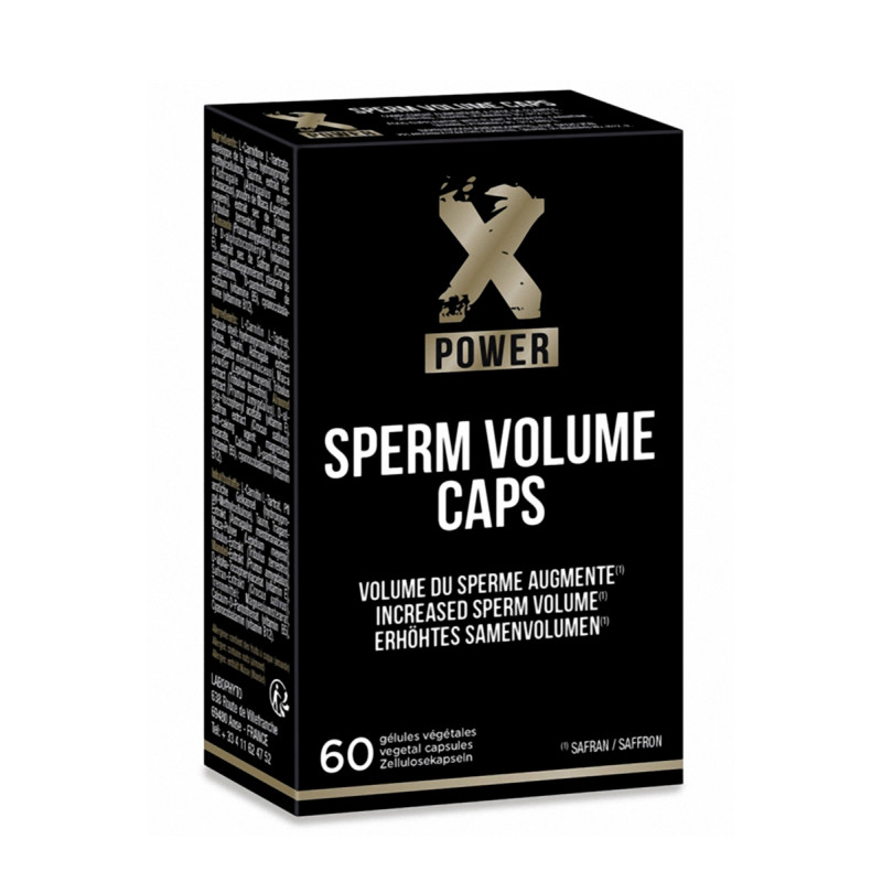 Sperm Volume Caps XPower, complément boostant le volume de sperme, flacon de 60 gélules