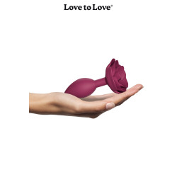 Plug anal Open Roses M étanche et compatible lubrifiant eau