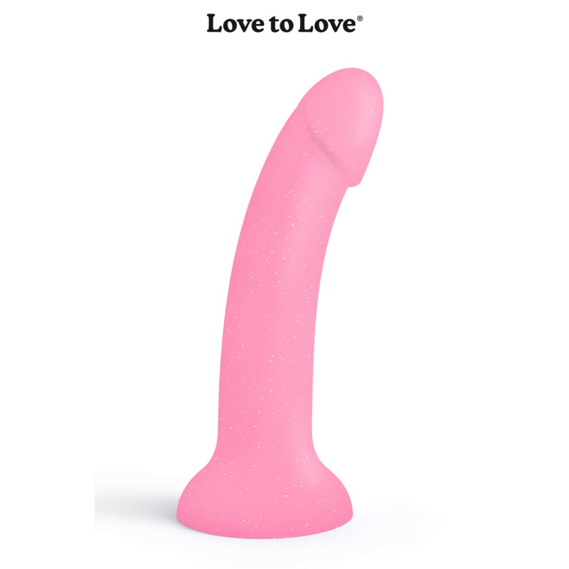 Dildolls Glitzy Love to Love gode silicone liquide ventouse anal vaginal fun sextoy