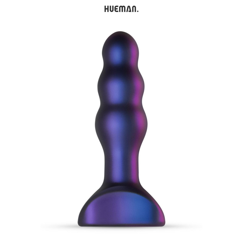 Plug anal Space Invader Hueman à percussion, silicone doux