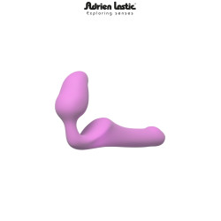 Gode anatomique Queens S Adrien Lastic, silicone super soft, stimulation simultanée active et passive