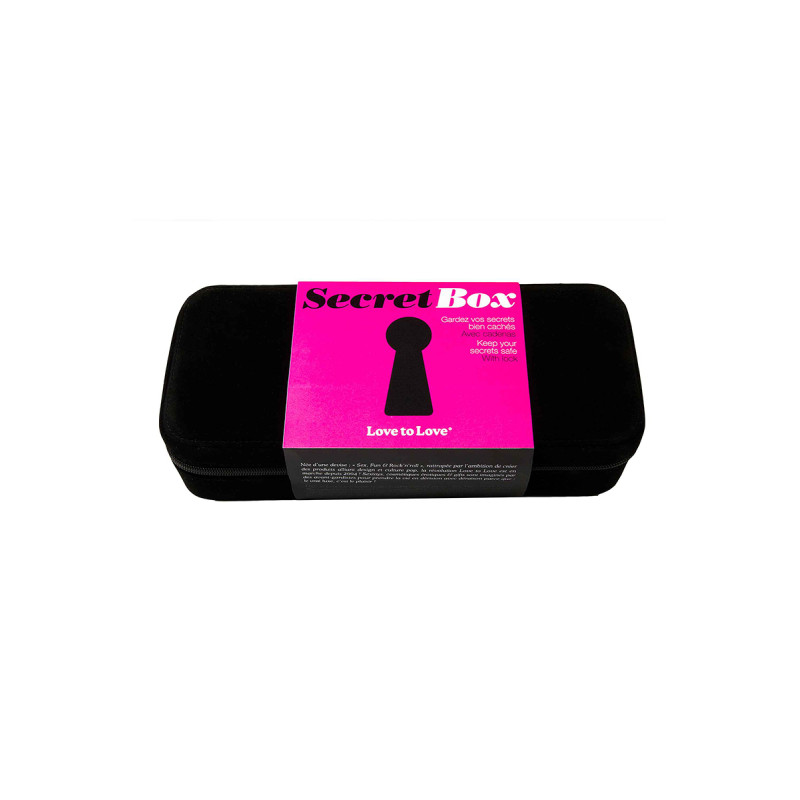 Secret Box Love to Love﻿ boîte velours satin cadenas pratique rangement discret