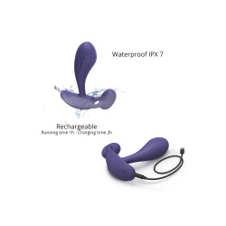 Double stimulateur Witty Love To Love Midnight Indigo vibrations ciblées plaisir intense