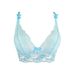 Soutien-gorge dentelle bleu V10121 lingerie femme sensuelle azur tendre