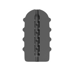 Masturbateur Bumpy All Black stimulateur flexible portable avec texture douce et extensible
