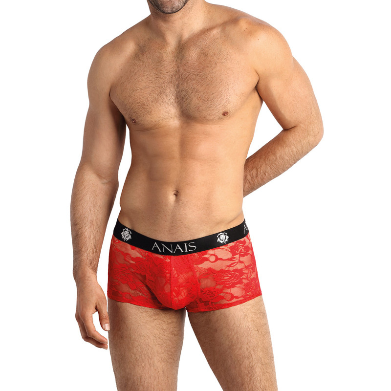 Boxer Brave Anaïs Lingerie dentelle rouge transparente pour style et séduction masculine