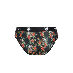 Slip sexy Anaïs For Men motif crânes et roses pour look unique et provocant