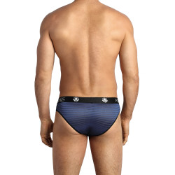 Slip sexy Anaïs For Men design rayé bleu profond pour séduction masculine élégante