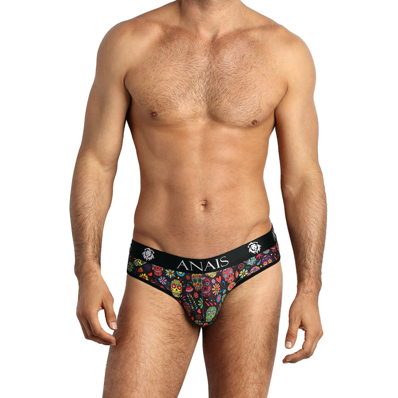 Slip sexy Anaïs For Men tissu doux motif calaveras colorés pour style audacieux