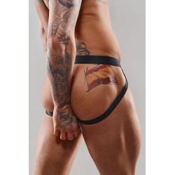 Jockstrap en tulle zébré Regnes design provocant et moderne