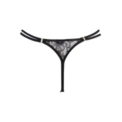 String en dentelle Axami posé sur fond clair, mettant en valeur les détails travaillés et le design érotique.