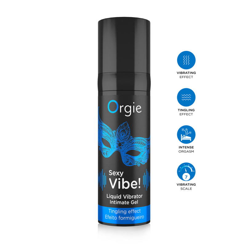 Gel Sexy Vibe Liquid Vibrator airless 15ml profil