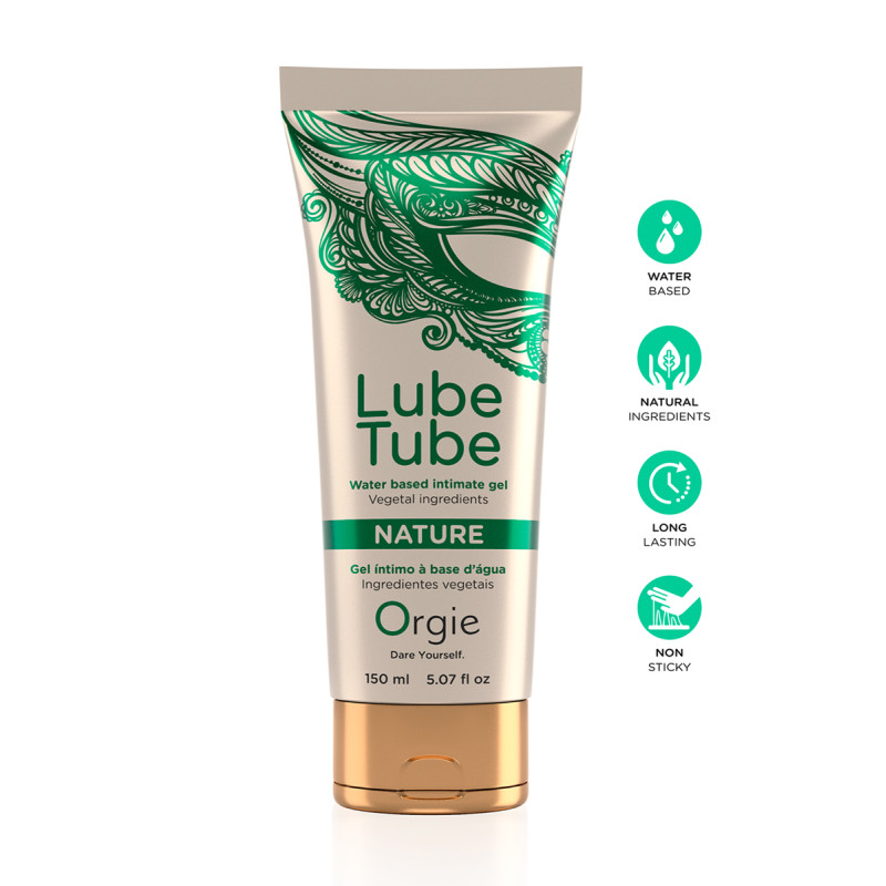 Lubrifiant Eau Lube Tube Nature pour glisse végétale et peau adoucie naturellement